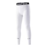 Boys Compression Base Layer Quick-Dry Thermal Pants White