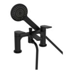 Bristan Frammento Matt Black Bath Shower Mixer Tap with Handset