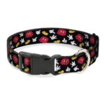 Buckle down Plastic Clip Collar for Mickey Mouse Costume, Black