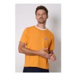 Burton Orange Netherlands Print Crew Neck T-Shirt