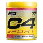 C4 Sport Pre Workout Powder, Fruit Punch, 30 Servings
