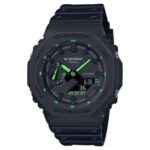 CASIO G-SHOCK BLUETOOTH SOLAR 2100 SERIES BLACK & GREEN GA-B2100-1A3ER