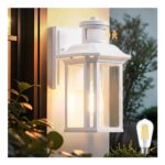 CELAVY Outdoor Sensor Light PIR Dawn-to-Dusk 1X LED Wall Lantern