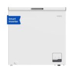 CHiQ JKR199DWE 199L Chest Freezer, Digital Inverter, White, E Rated
