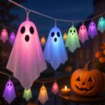 CNMTCCO 10 LED Halloween Ghost String Lights, 8 Lighting Modes, Battery Operated – Sold by HK-JIANXIN / FBA