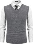 COOFANDY Mens Sleeveless V Neck Pullover Sweater Slim Fit Casual Argyle Sweater Vest