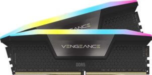 CORSAIR VENGEANCE RGB 48GB (2x24GB) DDR5 DRAM Up To 6400MT/s CL36 Memory Kit Black