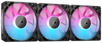 CORSAIR iCUE Link RX120 RGB 120mm PWM Fans Triple Pack Black