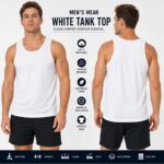 COSHAL 3 Pack Mens Cotton Tank Top Vest Sleeveless Athletic Tops Mens Regular-Fit – Size XL. Sold by LABZRA FBA