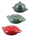 CROFTON Cast Iron Casserole Dish/Bread Baking Pot