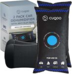 CUQOO Car Dehumidifier 1kg – Microwave Rechargeable Desiccant Bags for Car Home 2 Pack