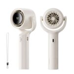 CURCOSA Portable Handheld Fan, 1-100 Stepless Speed 4500mAh Rechargeable Battery Personal Turbo Fans with LED Display