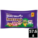 Cadbury Dairy Milk Chocolate Buttons 4 Pack Multipack 57.6g (4 x 14.4g)