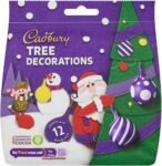 Cadbury Dairy Milk Chocolate Christmas Tree Decorations, Christmas Chocolate, 6 x 72 g (Pack of 6)