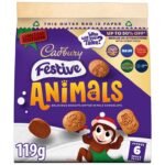 Cadbury Festive Animals Chocolate Covered Mini Biscuits Multipack 119g (Clubcard Price)