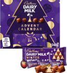 Cadbury Festive Chocolate Advent Calendar, Includes 23 Chocolate Chunks & 1 Bar, Perfect for your Christmas Countdown, 348 g (Pack of 1)