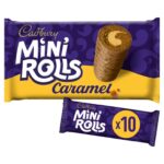Cadbury Milk Chocolate Caramel Mini Rolls (Family Size) 10 pack – in store Wrexham
