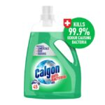 Calgon Anti-Bacterial Gel kills 99.9% of odor-causing bacteria, prevents residue, and protects your washing machine