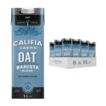 Califia Farms Oat Barista Blend with Calcium – Dairy Free, Lactose Free, Vegan (6 x 1L) (£9.02 / £8.52 max S&S)