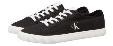 Calvin Klein Mens Low-Top Trainers – Black/White (Sizes 7 – 11)