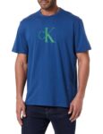 Calvin Klein Mens Short Sleeve Centre Monogram Classic Cotton T-shirt – S