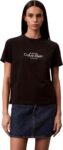 Calvin Klein Womens Ss Classic Ck NYC Logo Tee Lv047f810g Graphic Tees