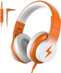 Candy Bila Kids Headphones with Mic for School Boys Girls Travel, 3.5mm