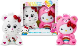 Care Bears x Hello Kitty 30cm Plush 2-Pack, Cheer Bear & Hello Kitty, 4