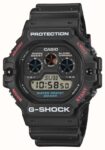 Casio G-Shock Watch 5900 Series, Black-Red Dial, 200M WR, Model: DW-5900U-1ER – With code