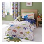 Catherine Lansfield Prehistoric Dinosaurs Single Duvet Set