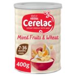 Cerelac Mixed Fruits & Wheat Baby Cereal Months 400g Smooth mixed fruits baby porridge (£4.27 / £3.82 max S&S)