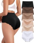 Cevapro Seamless knickers for Women High Waisted No VPL Underwear 6 pack