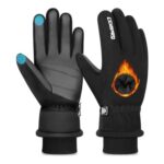 Cevapro Thermal Winter, Water-Resistant Anti-Slip Ski Gloves for Women