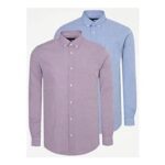 Checked Long Sleeve Regular Fit Shirts – 2 Pack