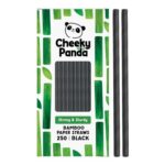 Cheeky Panda Bamboo Paper Straws, 250 Pack, Black – £4.96 S&S