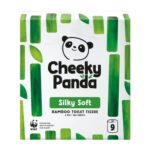 Cheeky Panda Silky Soft Bamboo Toilet Paper – 9 Pack