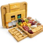 Cheese Board Gift Set with Knives, Dipping Bowls & Flavoured Chutneys – Sold by Topline Retail Solutions Ltd / FBA – Early Prime Deal