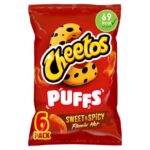 Cheetos Puffs Sweet and Spicy Flamin Hot Multipack Crisps – £1.12-£1.06 Max S&S