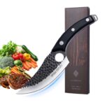 Chefs Knife, Stainless Steel Utility Knife, Ergonomic Wood Handle – Sold by Daniel Peel / FBA