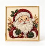 Christmas DIY Pearl Bead Art Kit Santa Claus with Frame20x20x3cmA