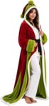 Christmas Heated Blanket Wearable Womens Robe with Foot Pocket
