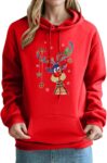 Christmas Hoodie For Women Uk Sweatshirts Xmas Reindeer Printed Hoody