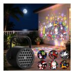 Christmas Projector Light with 16 Slides – Black