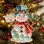 Christmas Tree Decorations, Christmas Ornaments with Sonwman for the Home