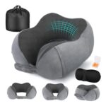 Cirorld Memory Foam Travel Neck Pillow with Accessories