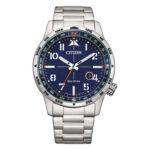 Citizen Eco-Drive Aviator Stainless Steel Bracelet Mens Watch