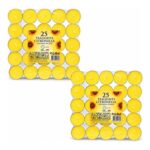 Citronella Tealight Candles for Garden and Patio, 50-Pack
