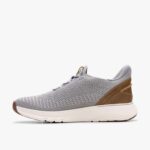 Clarks Mens Motion Trek LO Grey Knit Trainers – Textile Casual – Sold By Clarks UK Official Outlet