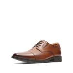 Clarks Tilden Cap Mens Dark Tan Leather 7.5