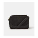 Classic Double Zip Crossbody Bag – Black
